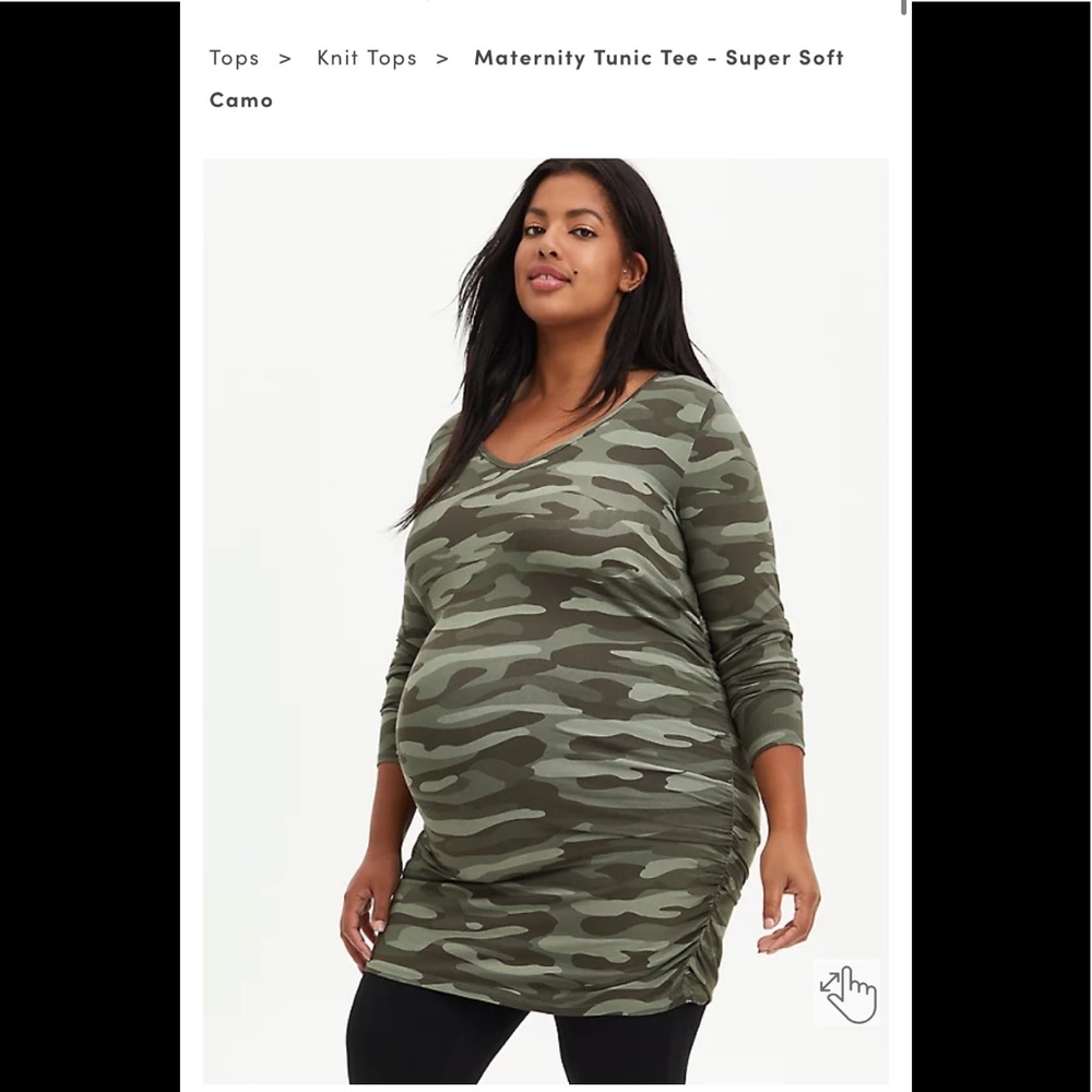 Torrid maternity tunic length shirt